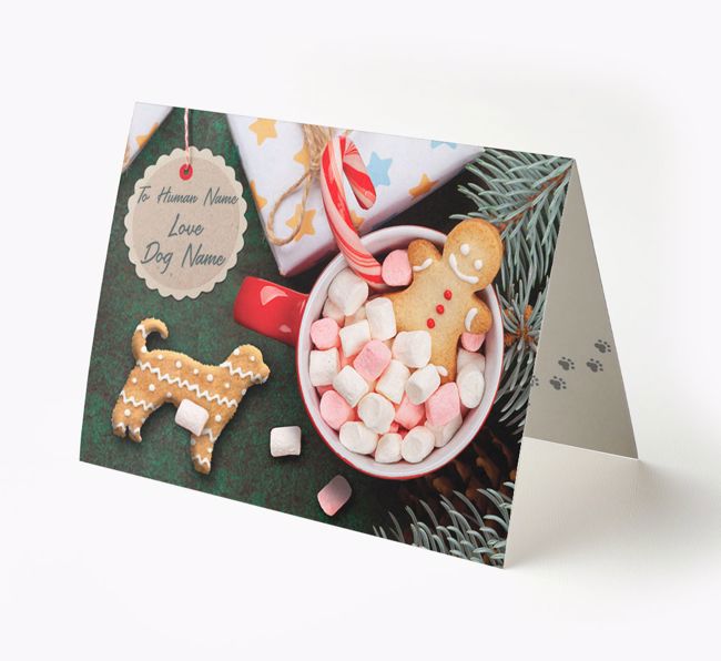 'Me and My Dog Ginger Biscuits' - Personalised {breedFullName} Card